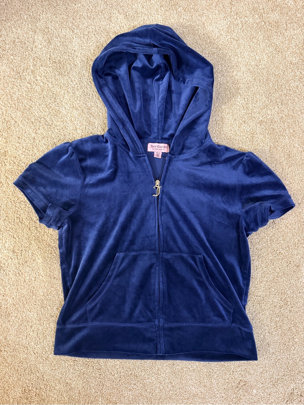 Juicy Couture Royal Blue Velour Zip Hoodie